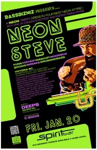 NEON STEVE COMES TO NELSON ON FRI. JAN. 20TH !
